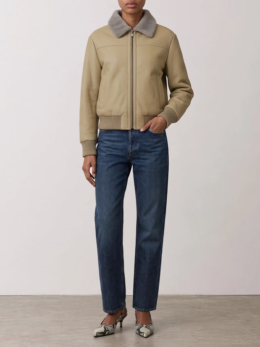 Semper Shearling jacket Beige

