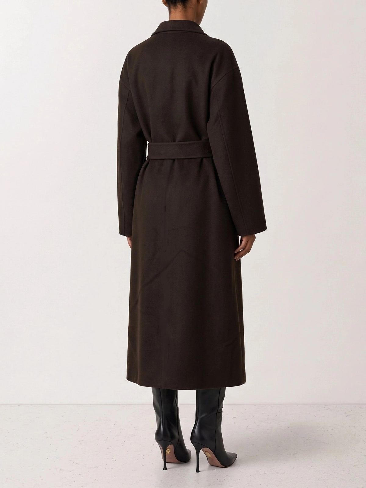 Almada Label "Mara" Long Coat Brown - VIETTI