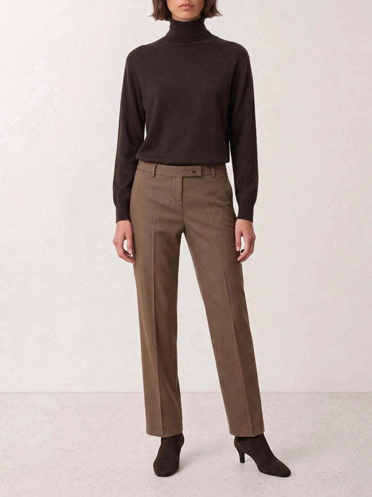 Khaite "Hunter" Tailored Pants Beige

