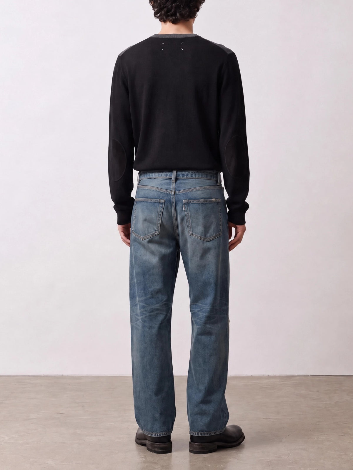 Sacai Jeans a gamba larga "BEYONDEXX" Blu - VIETTI