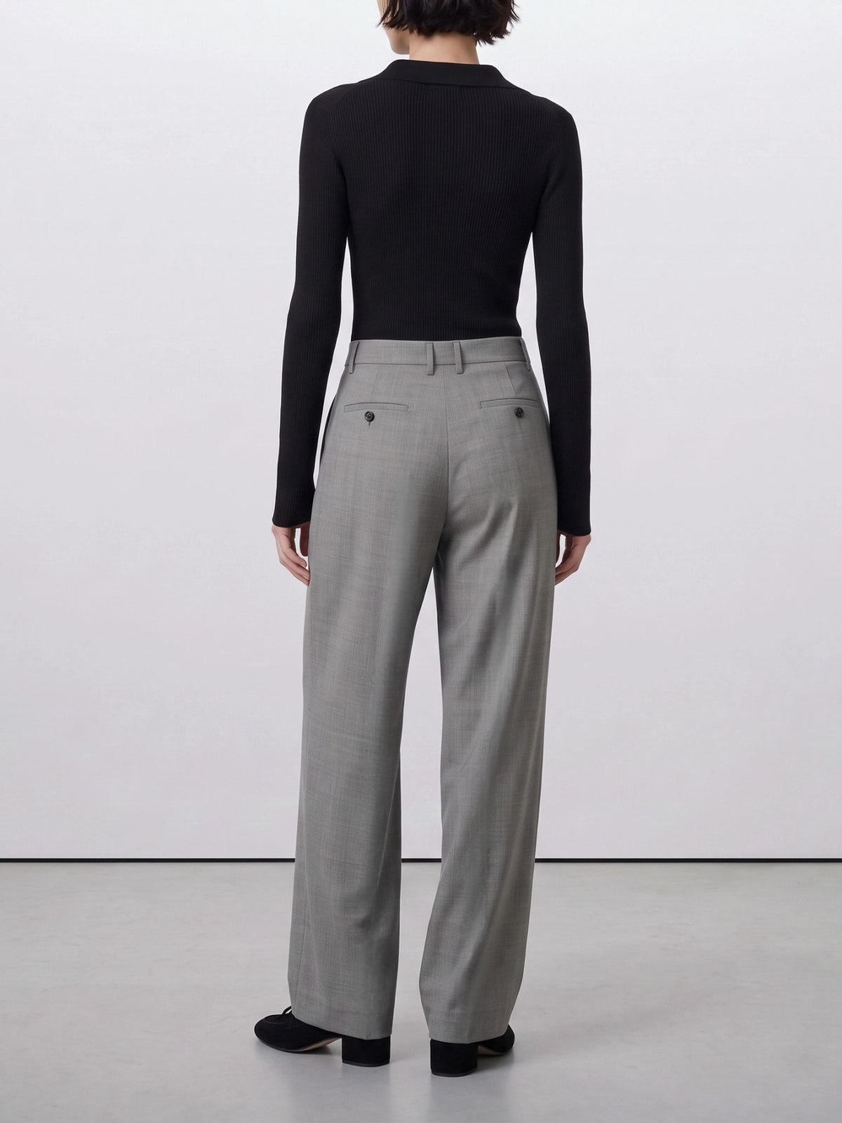 Max Mara S Tailored wool pants Grey - VIETTI