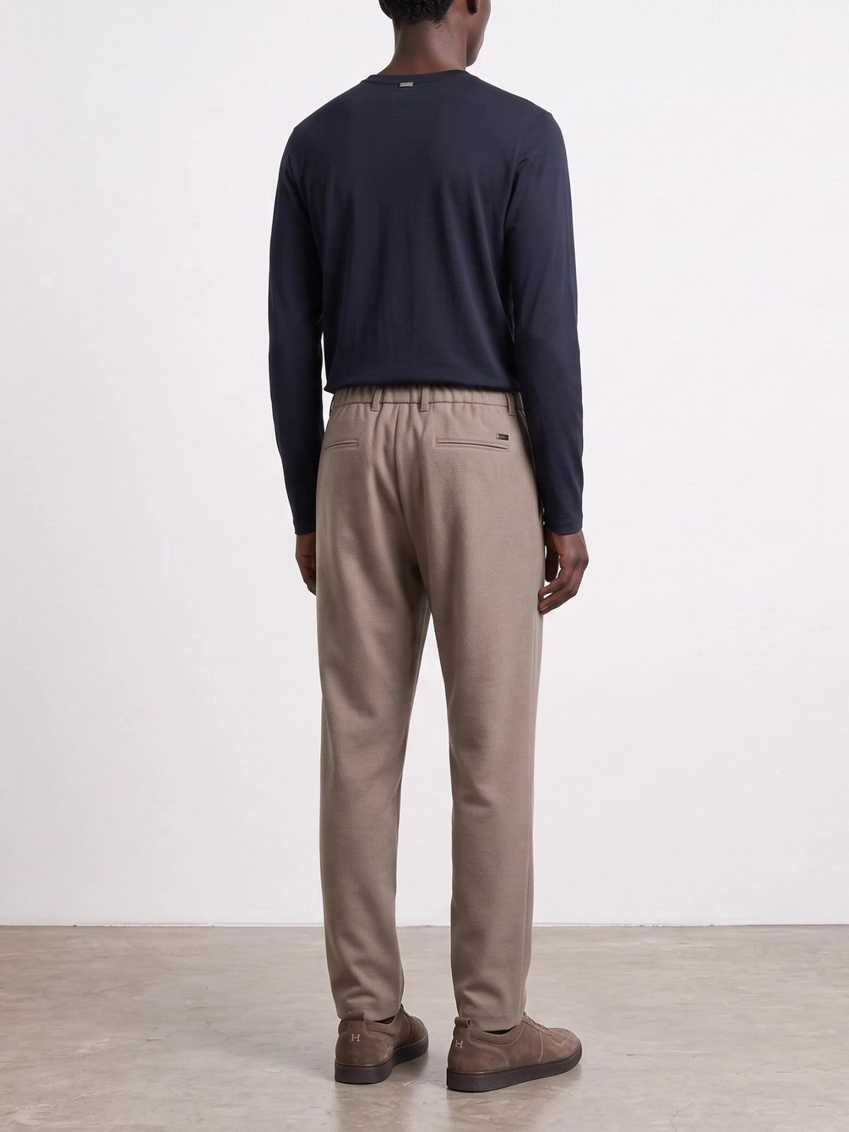 Herno T-shirt girocollo in lana Blu - VIETTI