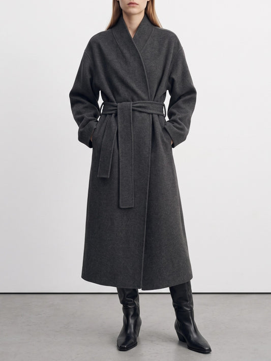 Almada Label "Mara" Long Coat Grey

