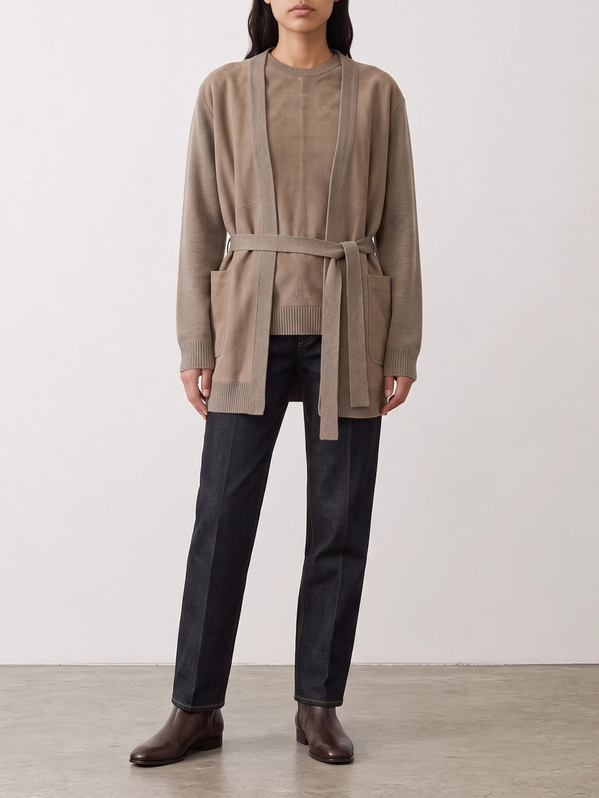 Max Mara Wool and Cashmere Cardigan Beige - VIETTI