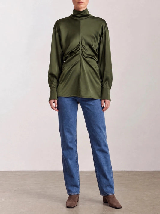 Toteme "Slouch" Blouse Green

