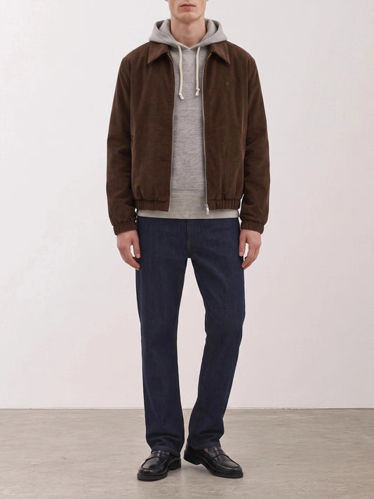 Ami Paris "Ami de Coeur" Bomber Jacket Brown

