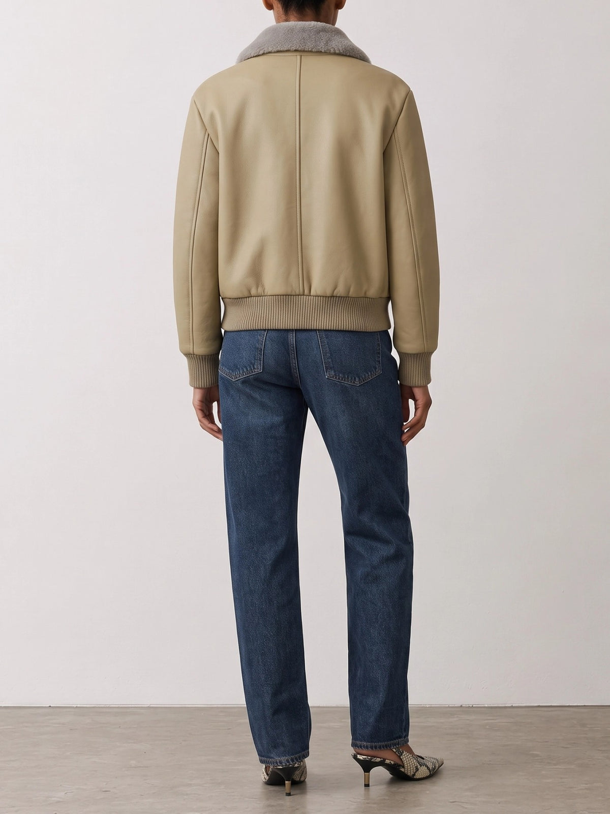 Semper Shearling jacket Beige - VIETTI
