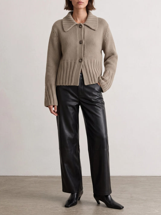 Khaite "Takeo" Cardigan Beige

