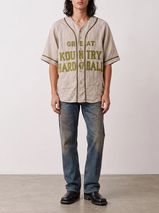 KAPITAL "Great Kountry" Casual Shirt Beige

