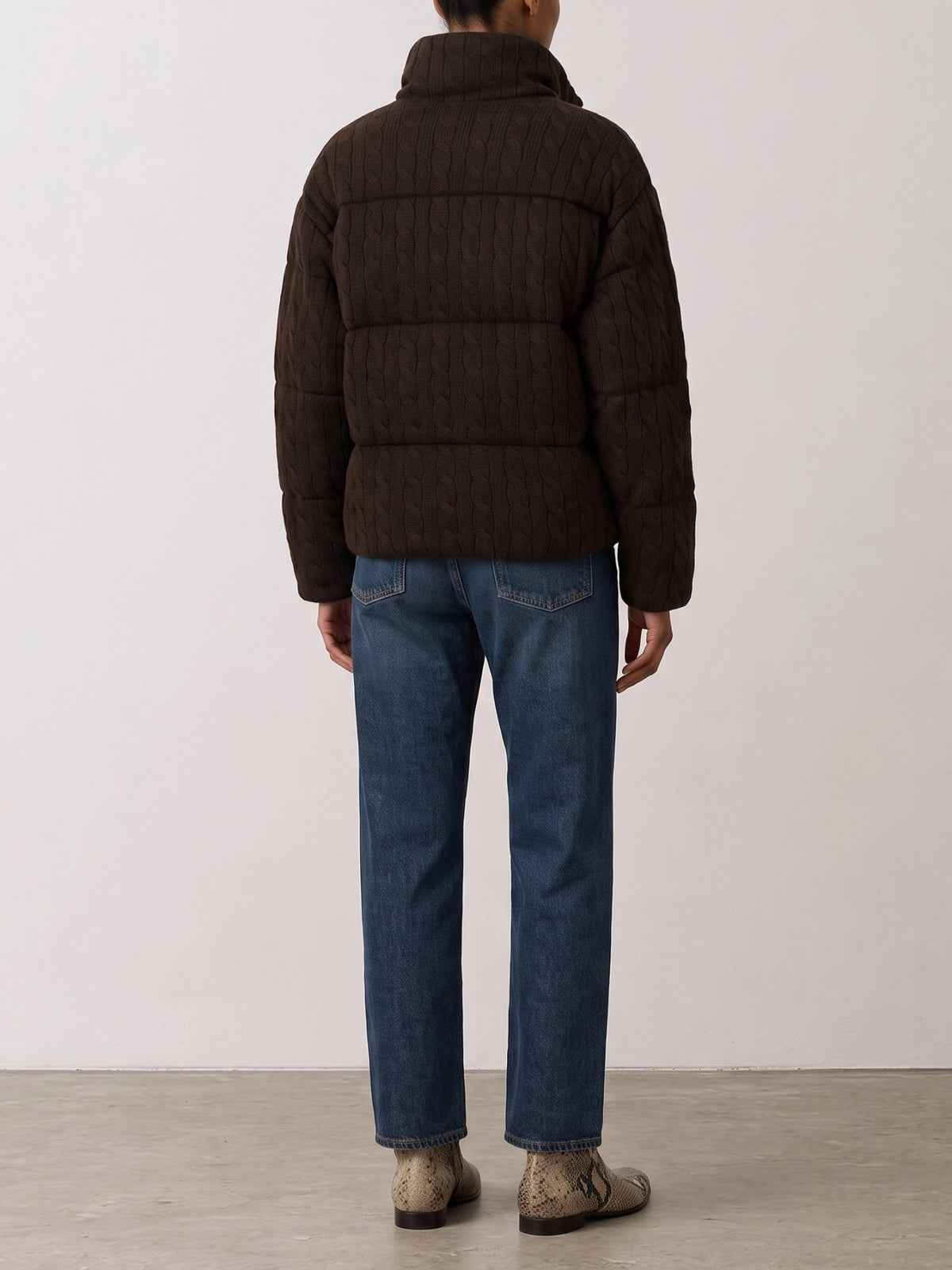 Polo Ralph Lauren Wool and Cashmere Bomber Jacket Brown - VIETTI