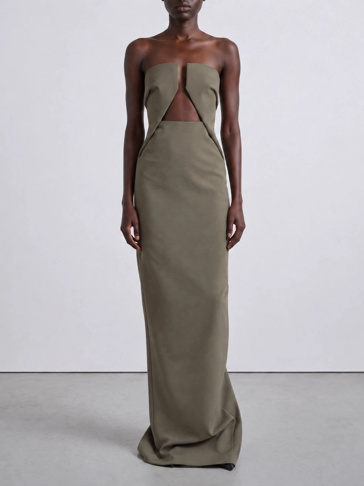 Rick Owens "Prong" Long Dress Grey - VIETTI