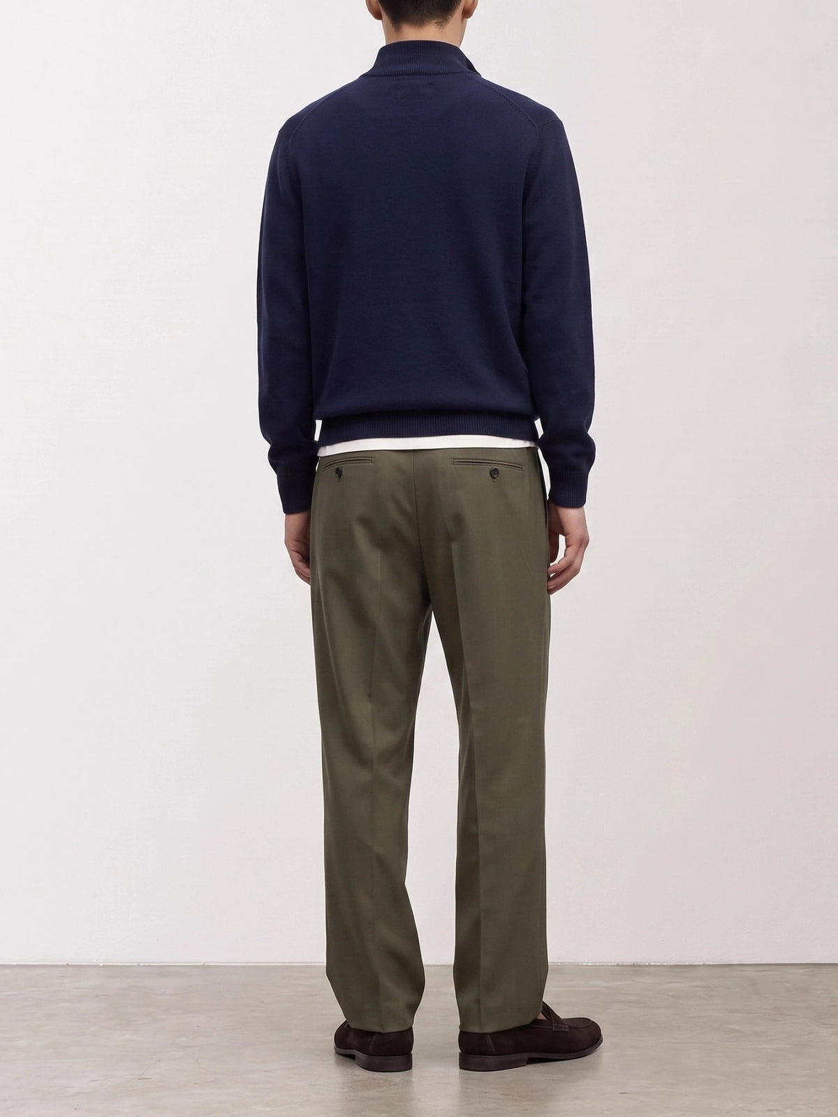 Polo Ralph Lauren Wool half-zip sweater Blue - VIETTI