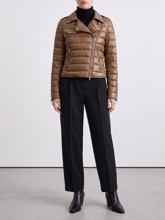 Herno Ultra-light nylon short down jacket Brown

