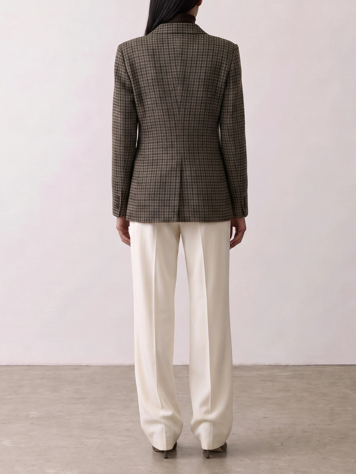 Almada Label "Amel" Tailored Pants White - VIETTI