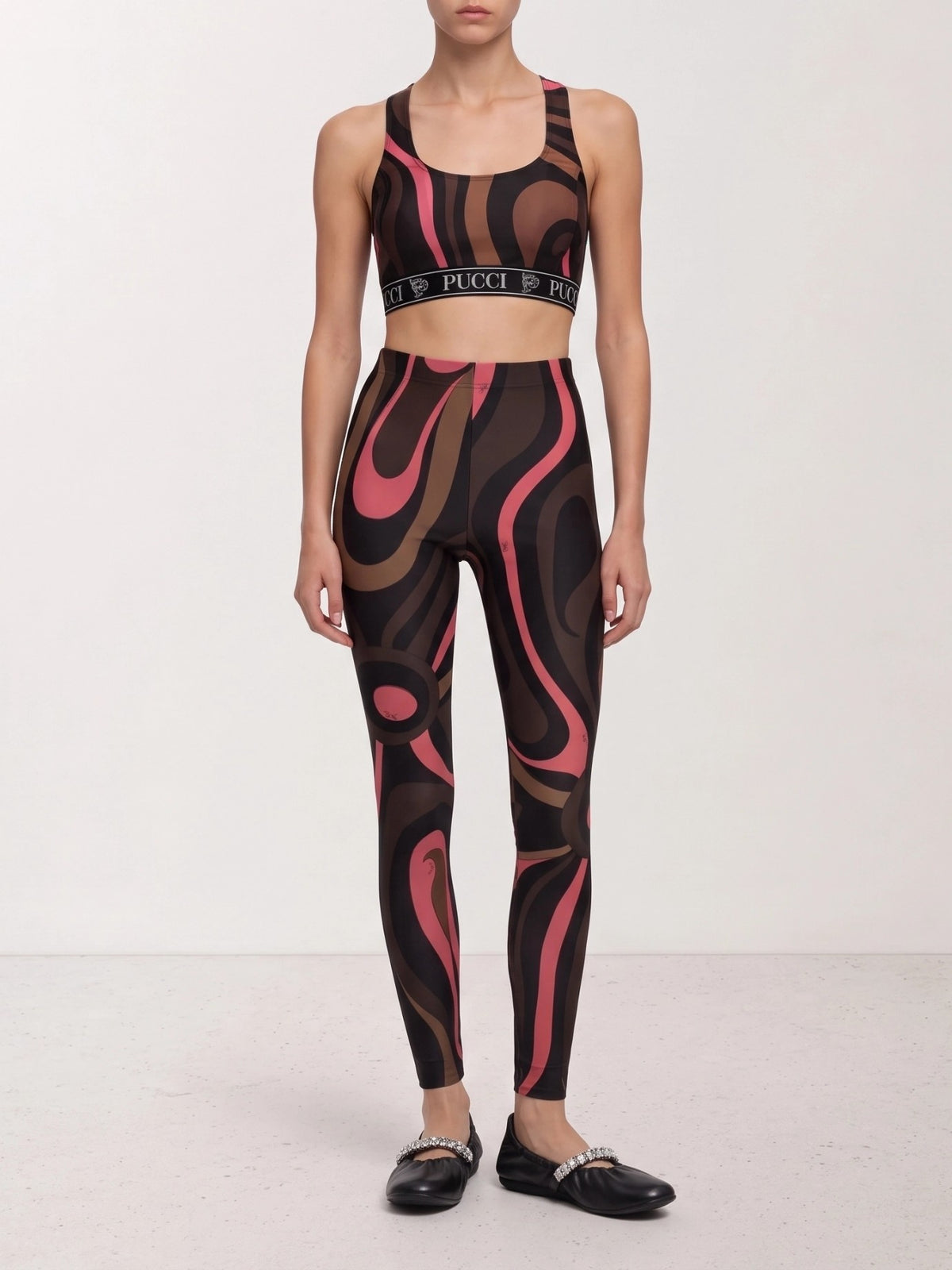 Pucci "Marmo" Leggings Brown - VIETTI