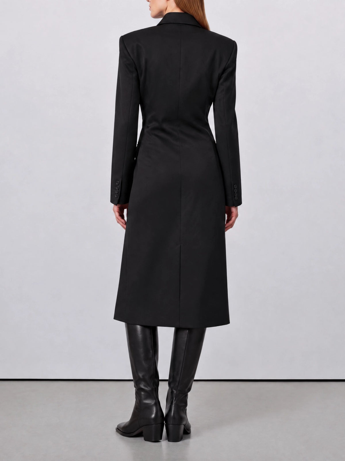 Khaite "Rolon" Long Coat Black - VIETTI