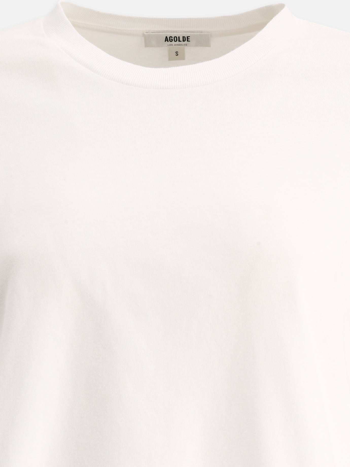 T-shirt girocollo 100% cotton  Bianco - Agolde Donna | PDP | VIETTI Online Store | Zoom-Modal_3
