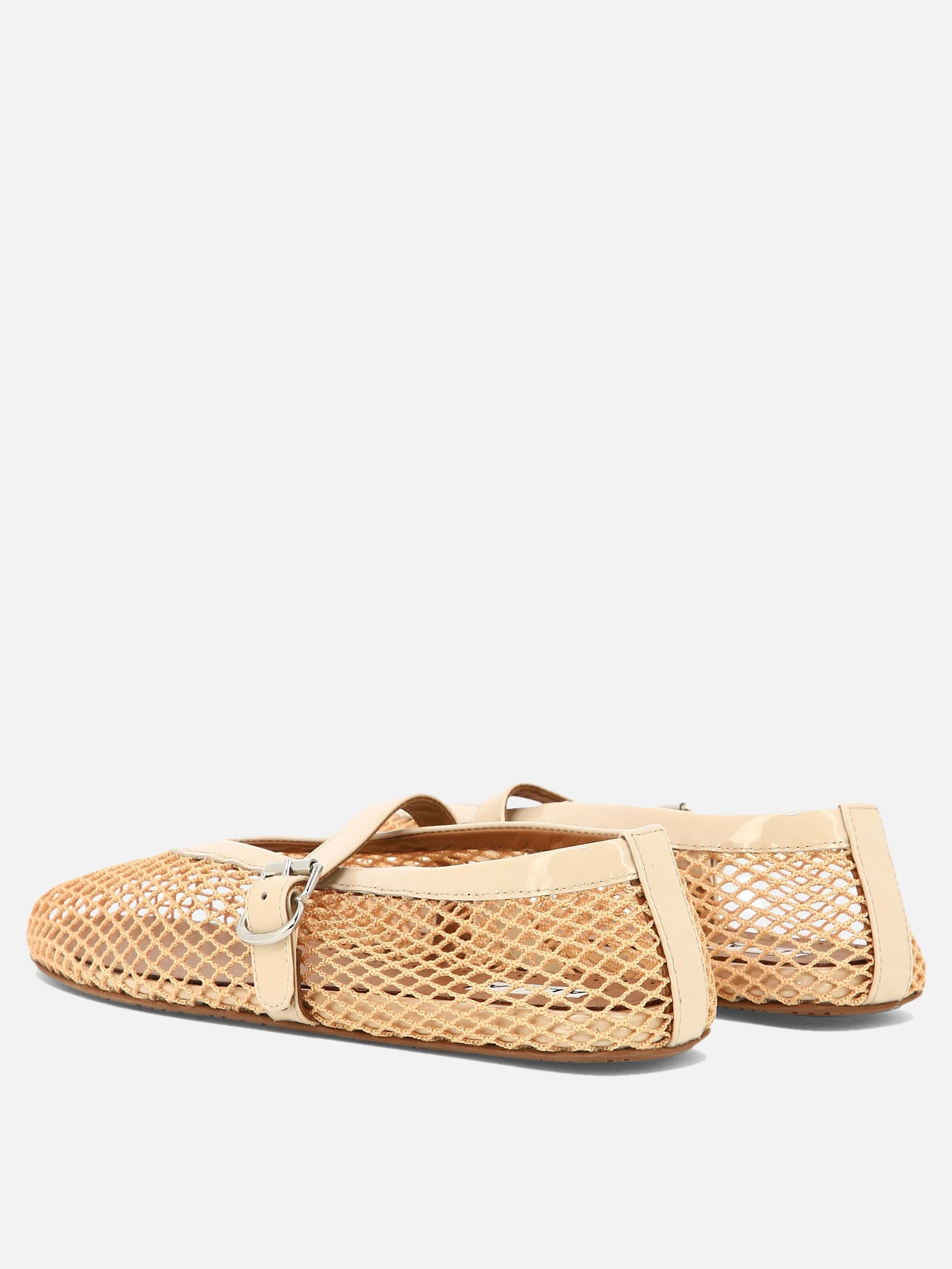 Mary Jane ballet flats 90% polyamide 10% calf leather - 100% rubber  Pink - Alaïa Women | PDP | VIETTI Online Store | Zoom-Modal_4
