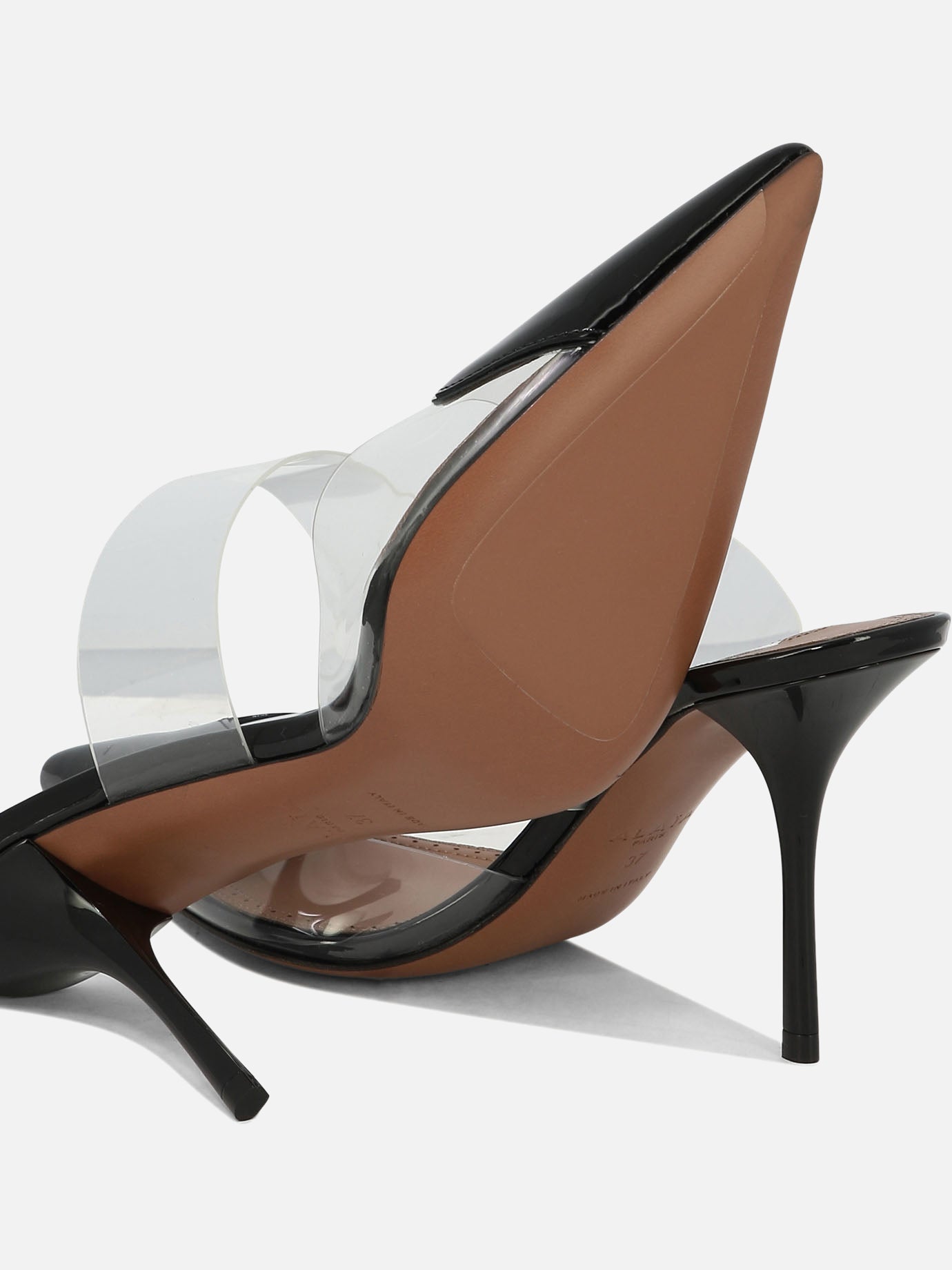 Mule 60% calf leather 40% polyurethane - 50% leather 50% rubber  Nero - Alaïa Donna | PDP | VIETTI Online Store | thumbnail_5