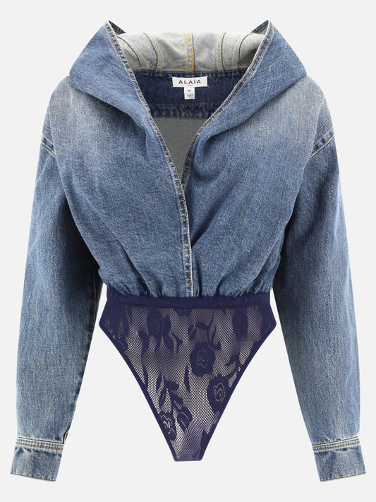 Bodysuits 100% cotton  Blue - Alaïa Women | PLP | VIETTI Online Store 
