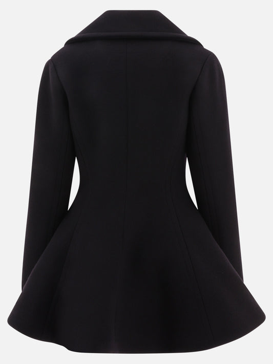 Cappotti lunghi 83% wool 17% polyamide  Nero - Alaïa Donna | PLP | VIETTI Online Store | 2
