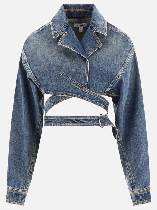 Giacche in denim 100% cotton  Blu - Alaïa Donna | PLP | VIETTI Online Store 
