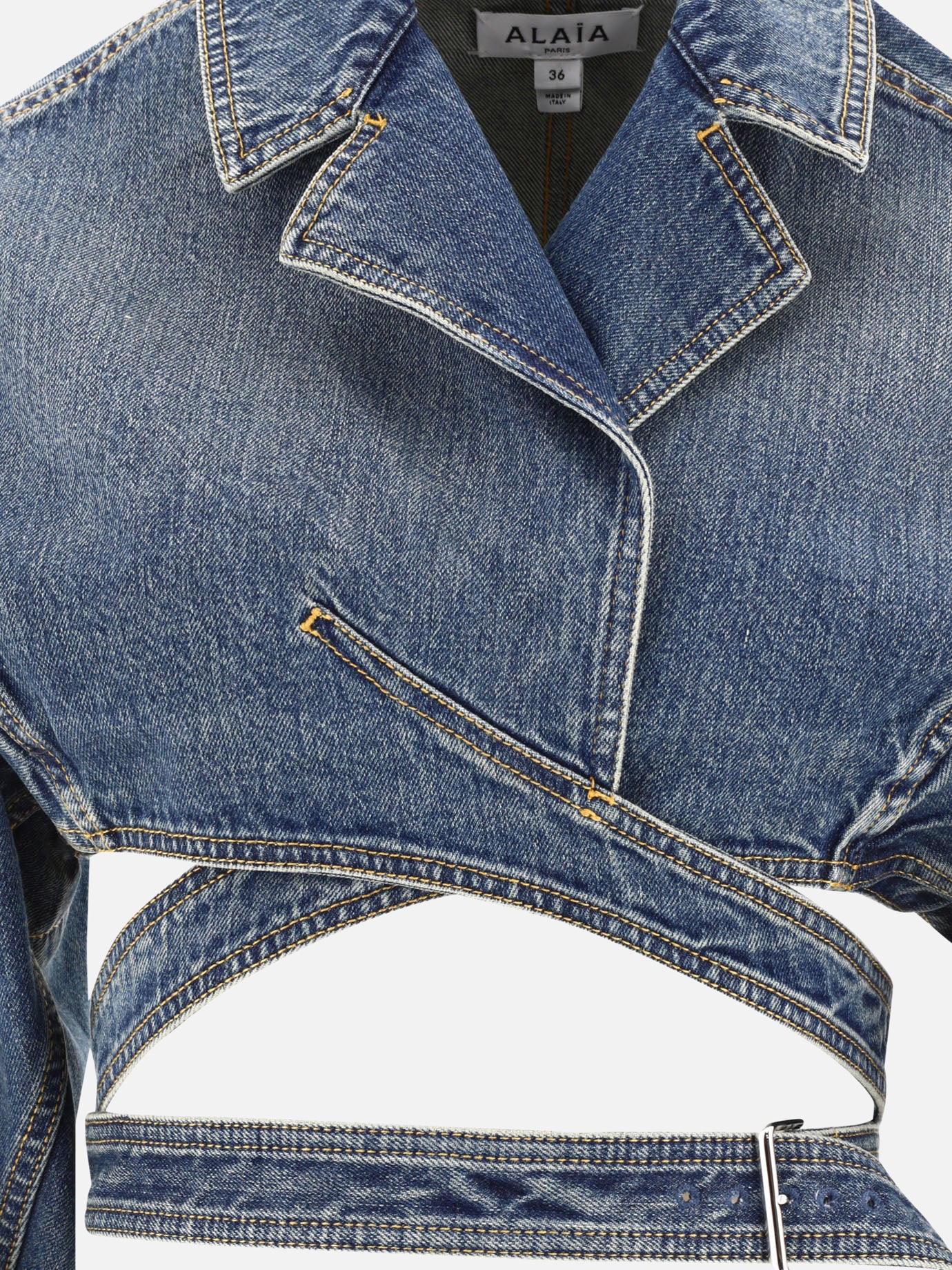 Giacche in denim 100% cotton  Blu - Alaïa Donna | PDP | VIETTI Online Store | Zoom-Modal_3
