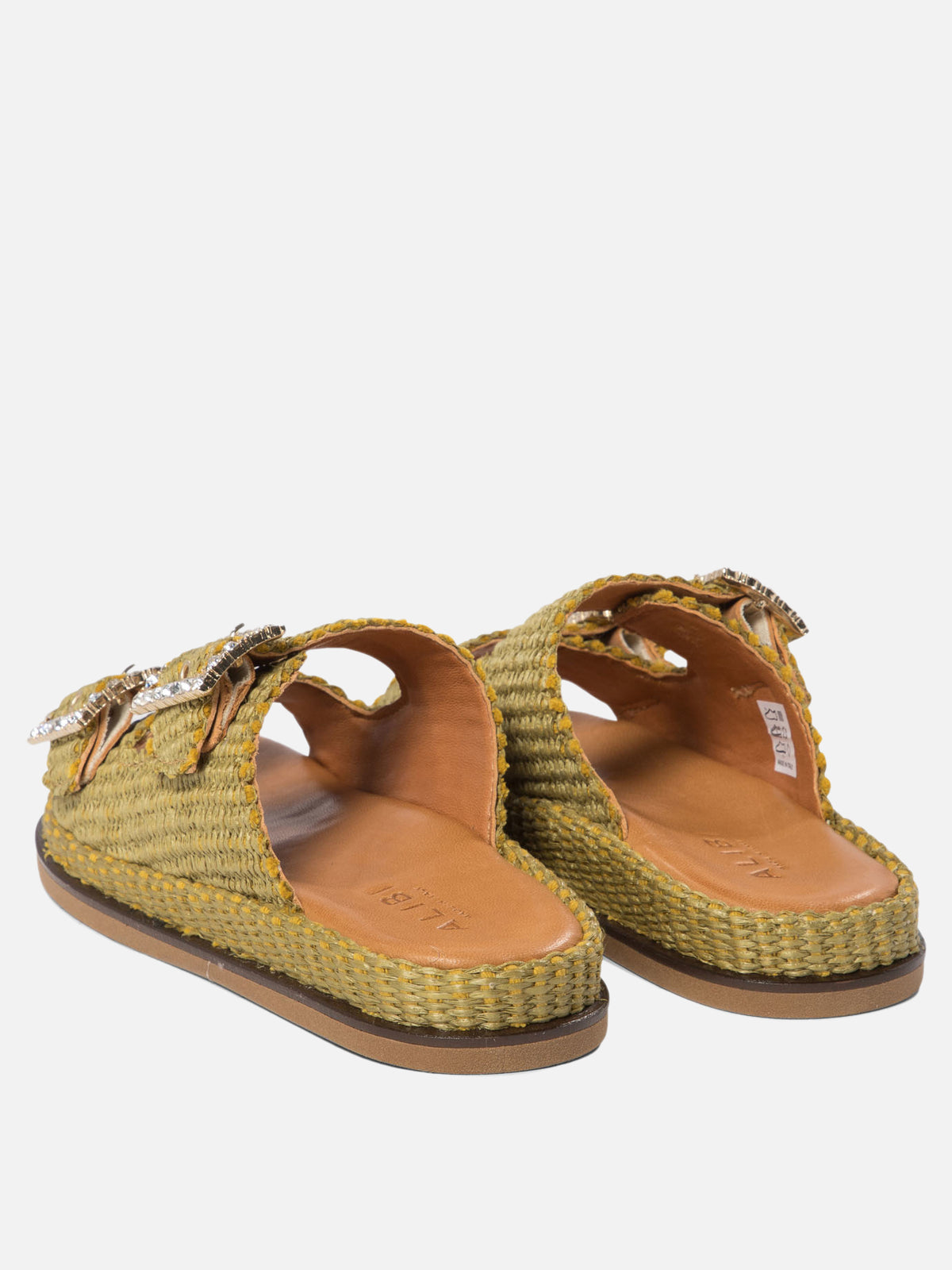 Alibi "Greta" Flat Sandals Green - VIETTI