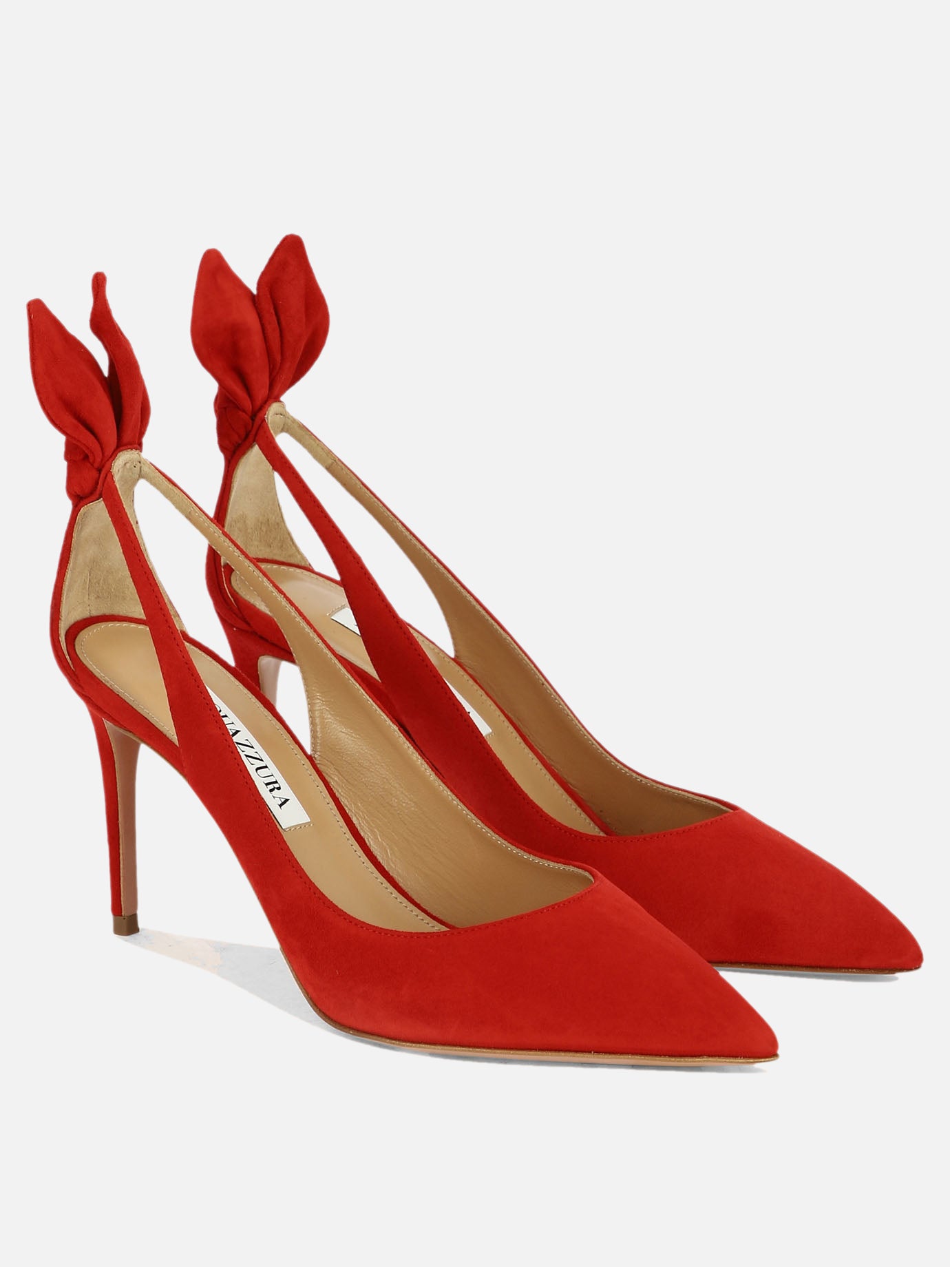 Décolleté 100% suede - 100% leather  Rosso - Aquazzura Donna | PDP | VIETTI Online Store | Zoom-Modal_2
