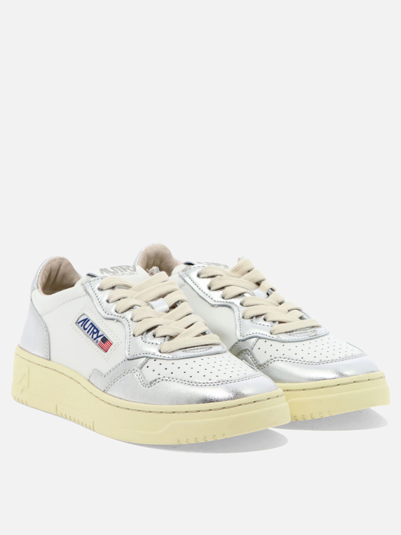 Sneaker basse 100% cow leather - 100% rubber  Argento - Autry Donna | PDP | VIETTI Online Store | thumbnail_2