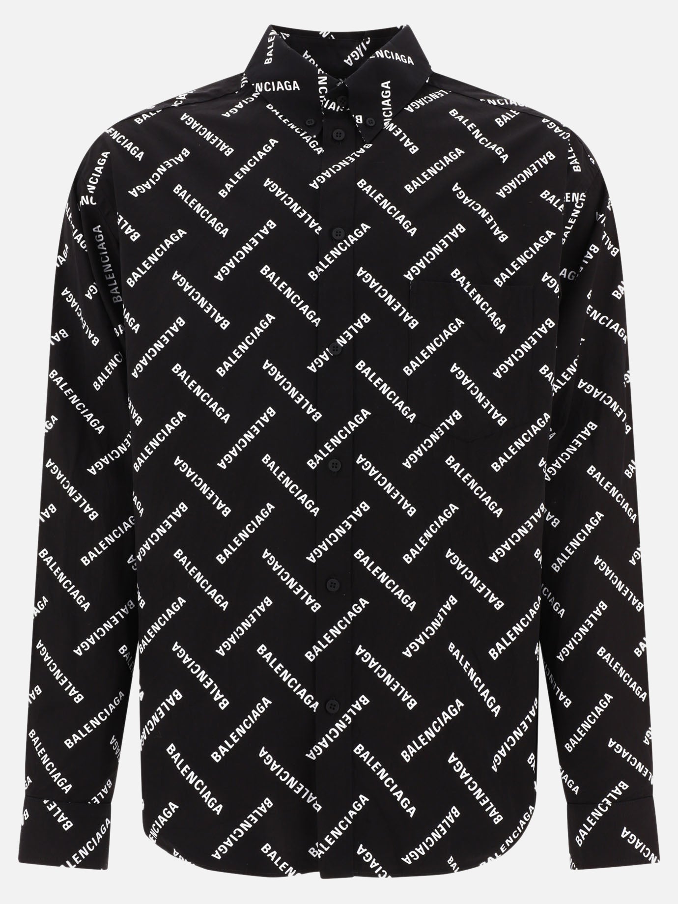 Camicie casual 100% cotton  Nero - Balenciaga Uomo | PDP | VIETTI Online Store | Zoom-Modal
