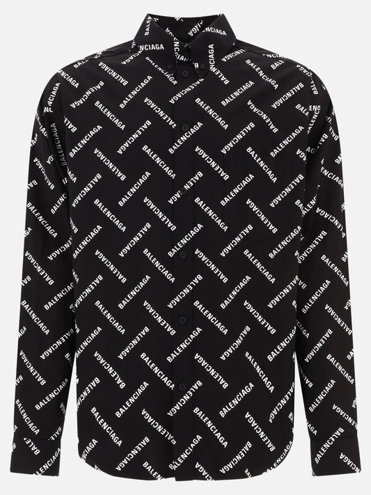 Camicie casual 100% cotton  Nero - Balenciaga Uomo | PLP | VIETTI Online Store 
