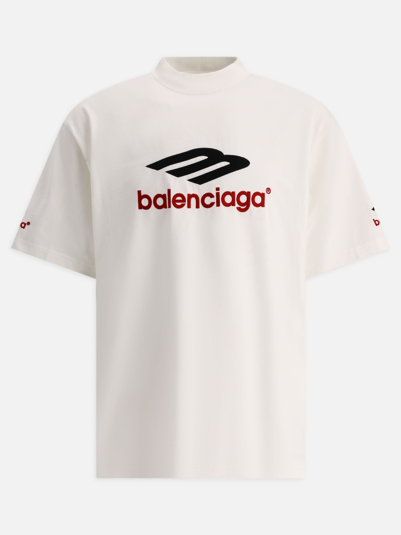 T-shirt girocollo 100% cotton  Bianco - Balenciaga Uomo | PDP | VIETTI Online Store | Zoom-Modal
