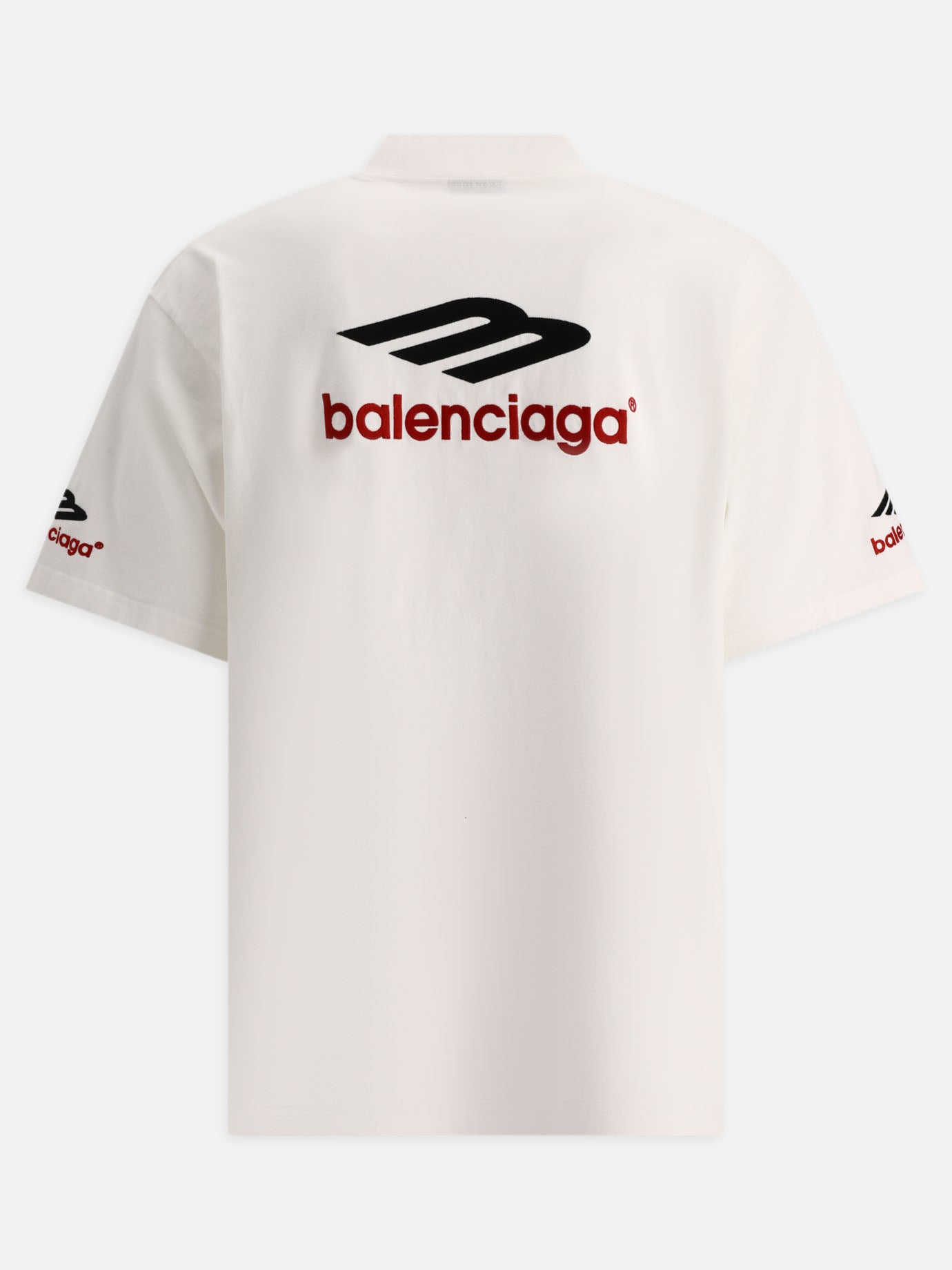 T-shirt girocollo 100% cotton  Bianco - Balenciaga Uomo | PDP | VIETTI Online Store | thumbnail_2