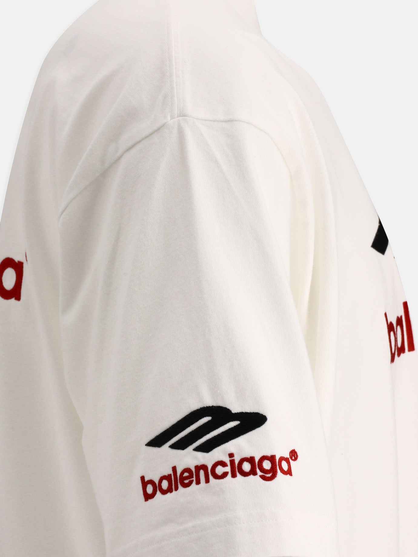 T-shirt girocollo 100% cotton  Bianco - Balenciaga Uomo | PDP | VIETTI Online Store | thumbnail_4