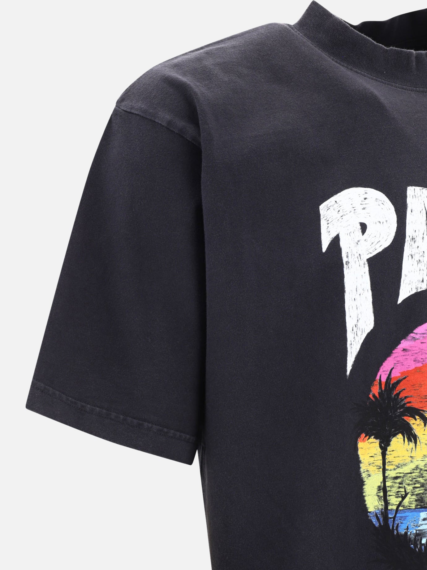 T-shirt lupetto 100% cotton  Nero - Balenciaga Uomo | PDP | VIETTI Online Store | thumbnail_4