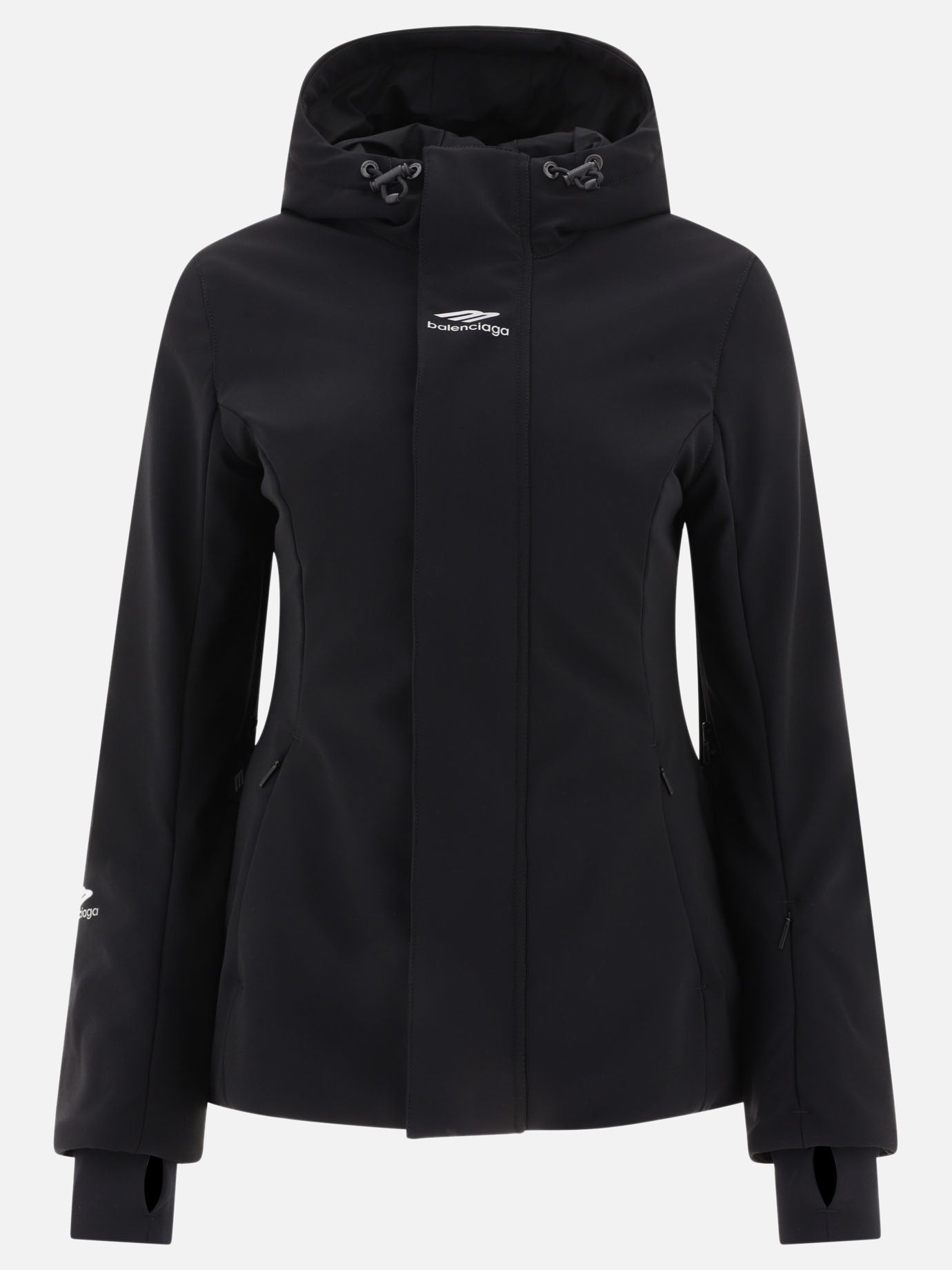 Parka 51% nylon 35% polyester 14% elastane  Nero - Balenciaga Donna | PDP | VIETTI Online Store | Zoom-Modal
