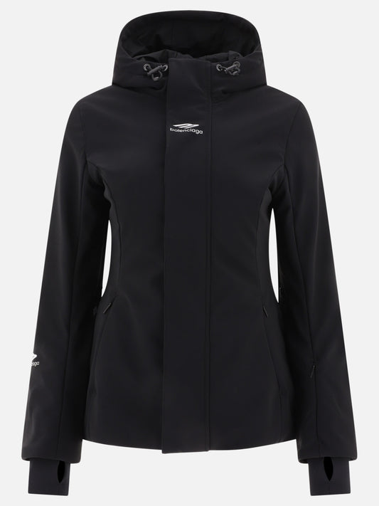 Parka 51% nylon 35% polyester 14% elastane  Nero - Balenciaga Donna | PLP | VIETTI Online Store 
