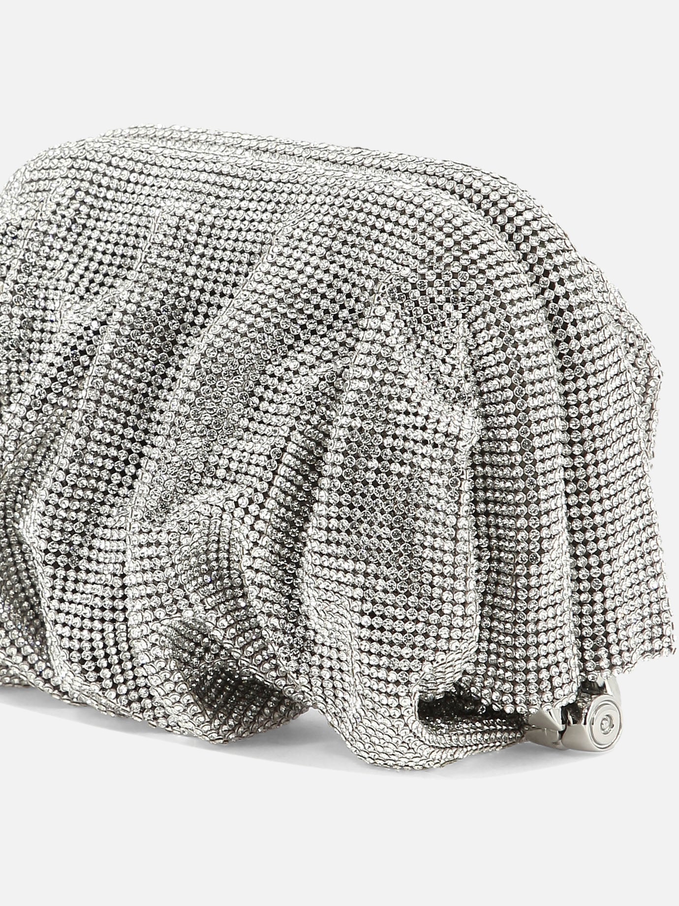 Pouch 100% aluminium mesh  Silver - Benedetta Bruzziches Women | PDP | VIETTI Online Store | thumbnail_4