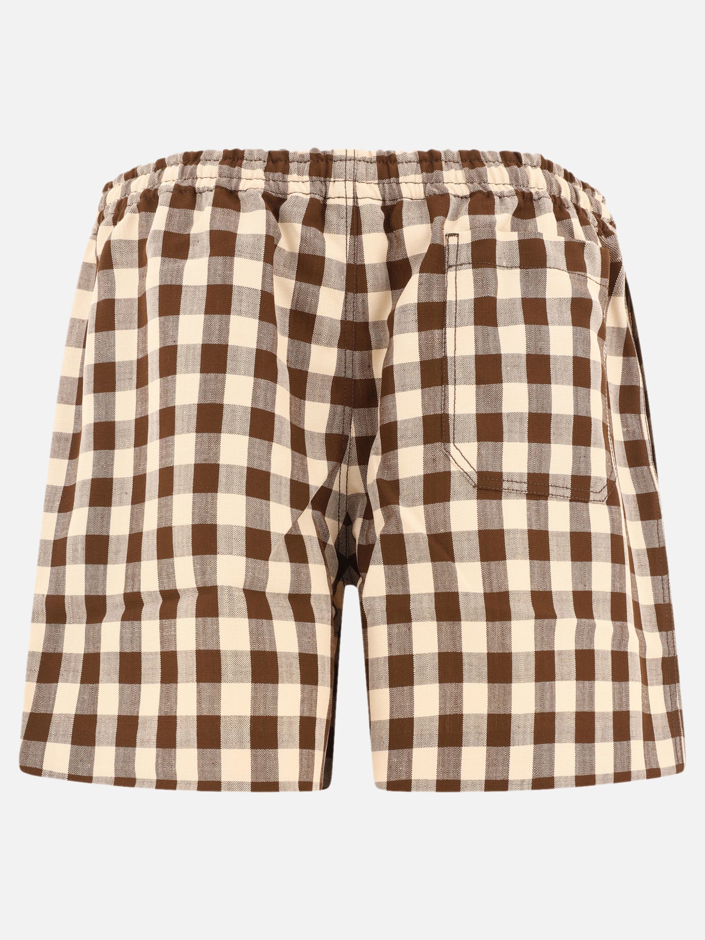 Bode "Gilbert Check" shorts Brown