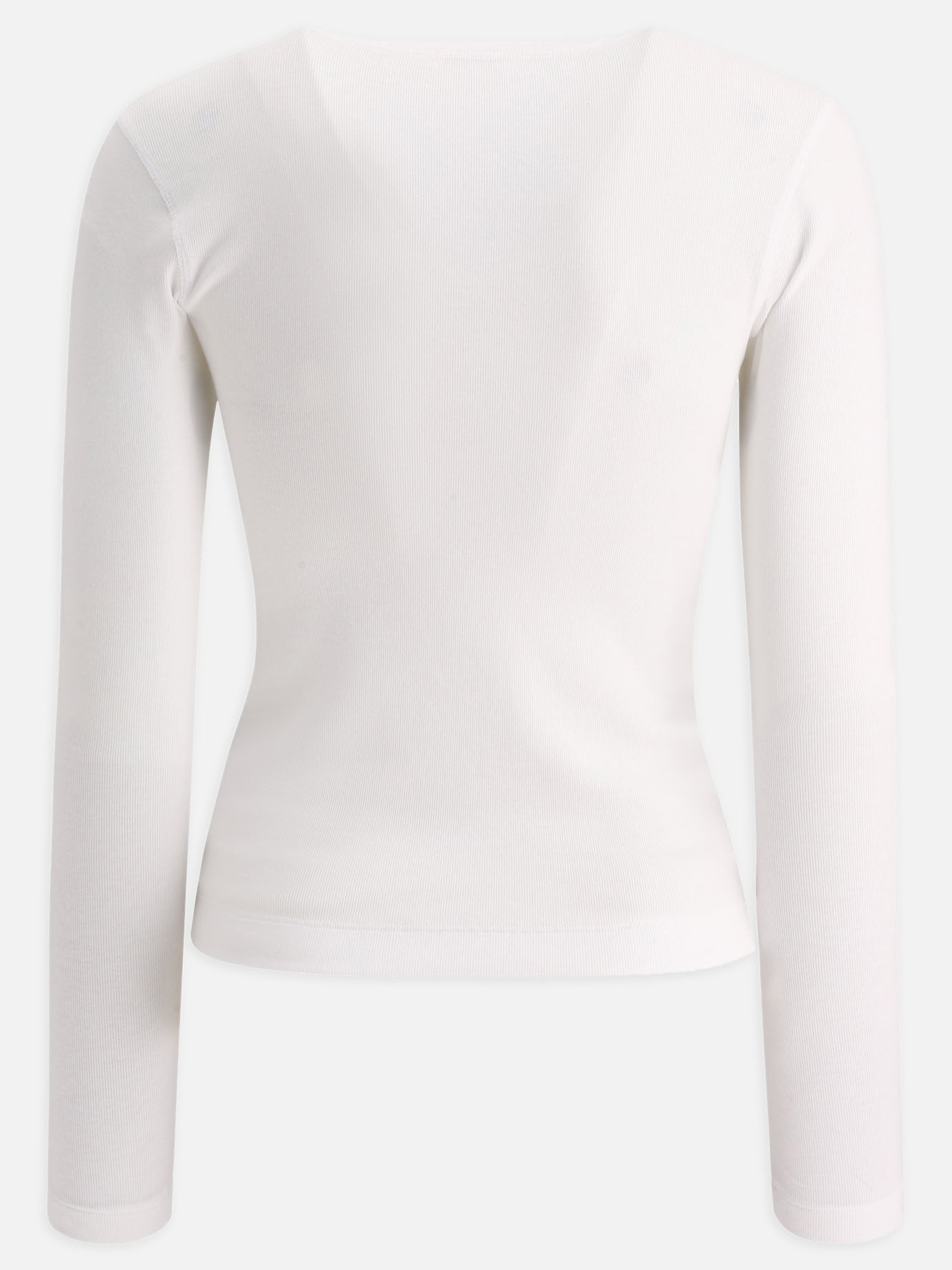 T-shirt scollo a V 94% cotton 6% elastane  Bianco - Brunello Cucinelli Donna | PDP | VIETTI Online Store | thumbnail_2