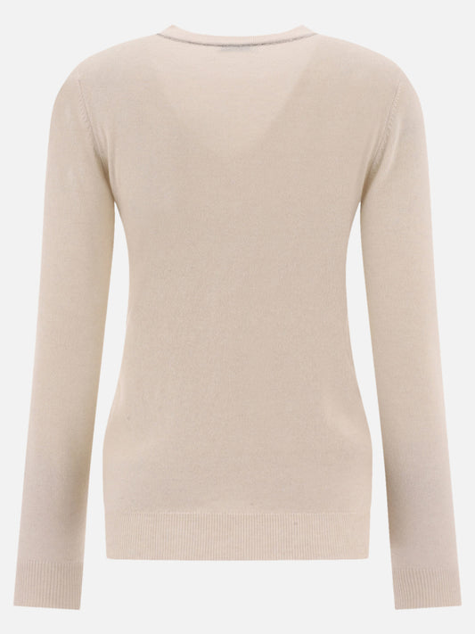 Crewneck sweaters 100% cashmere  Beige - Brunello Cucinelli Women | PLP | VIETTI Online Store | 2

