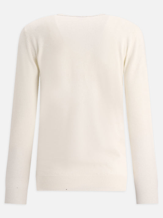 V neck sweaters 100% cashmere  White - Brunello Cucinelli Women | PLP | VIETTI Online Store | 2
