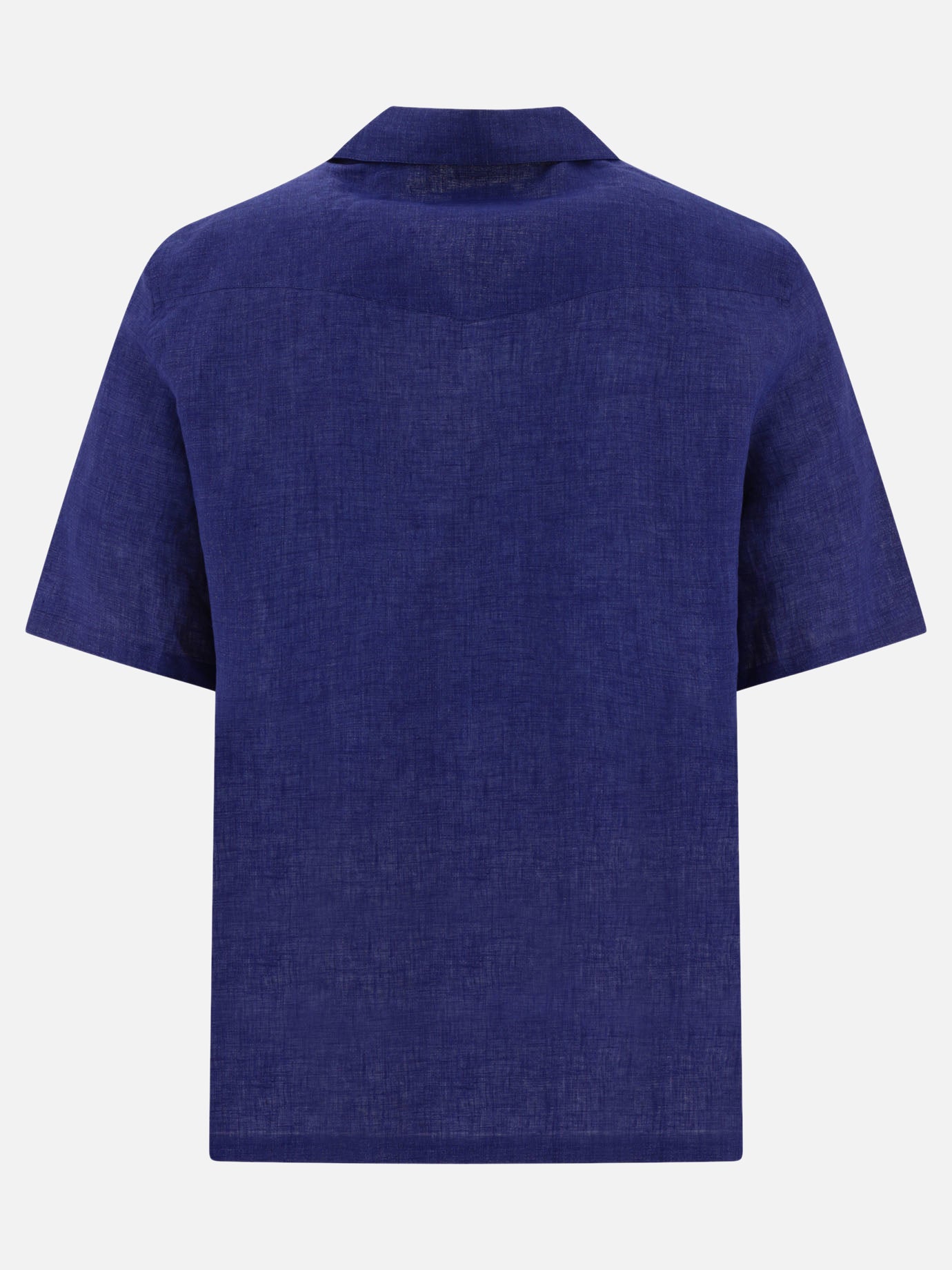 Casual shirts 100% linen  Blue - Brunello Cucinelli Men | PDP | VIETTI Online Store | thumbnail_2