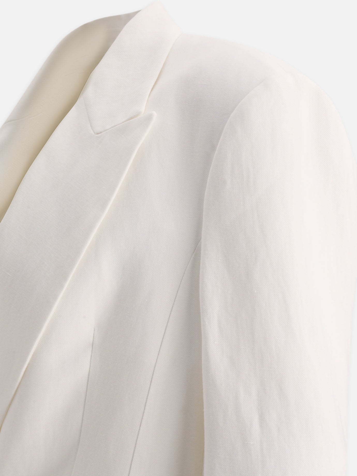 Blazer 73% viscose 27% linen  Bianco - Brunello Cucinelli Donna | PDP | VIETTI Online Store | thumbnail_4