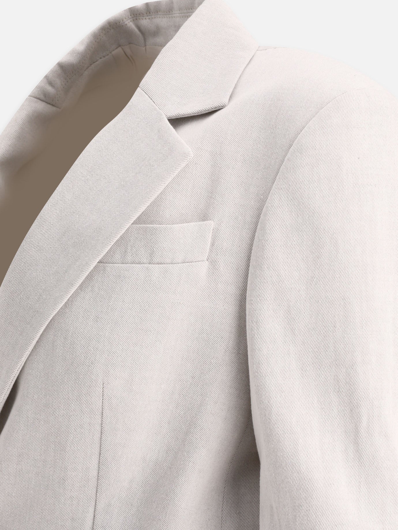 Blazer 80% cotton 20% linen  Grigio - Brunello Cucinelli Donna | PDP | VIETTI Online Store | thumbnail_4