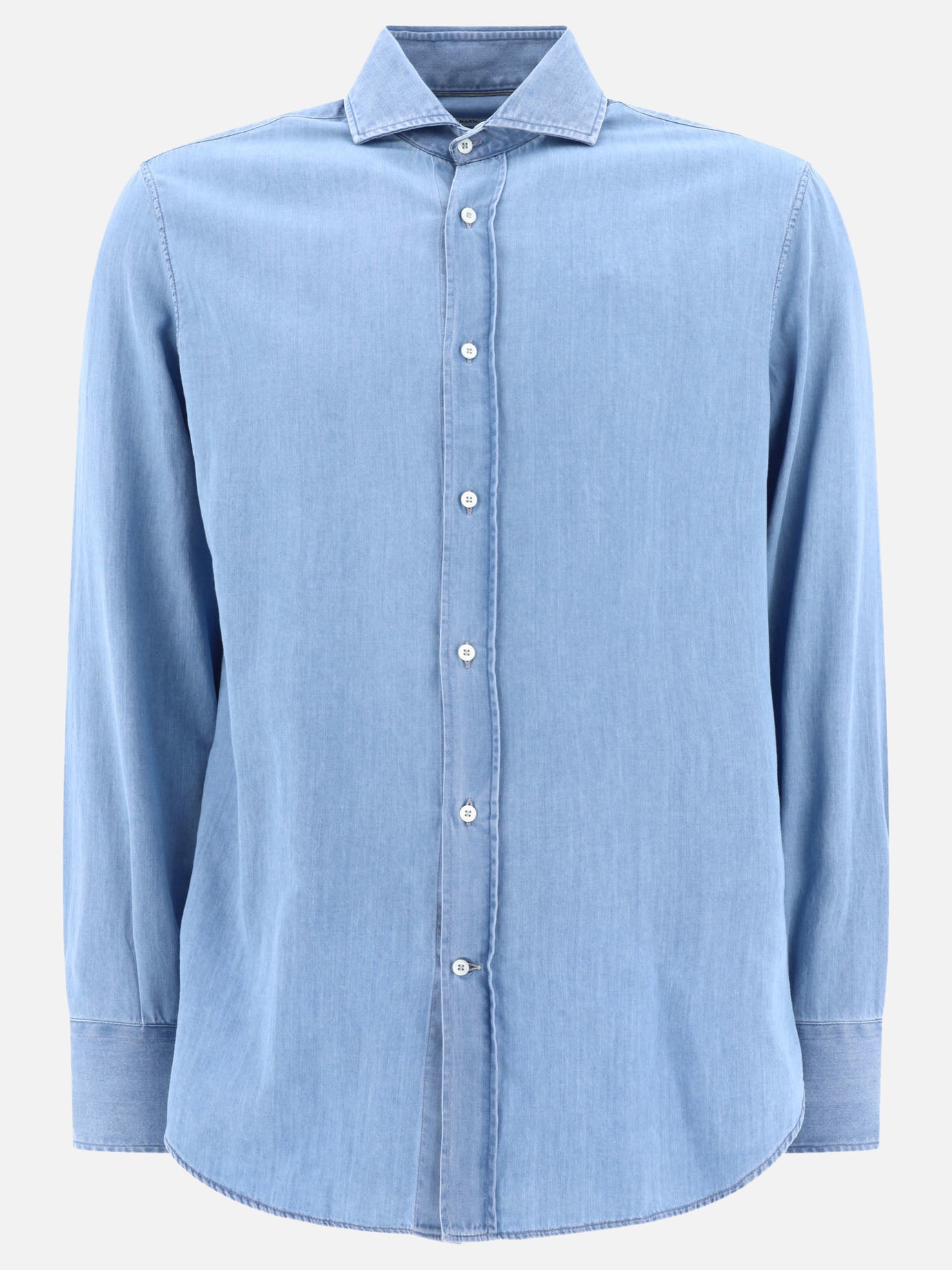 Casual shirts 100% cotton  Light blue - Brunello Cucinelli Men | PDP | VIETTI Online Store | thumbnail