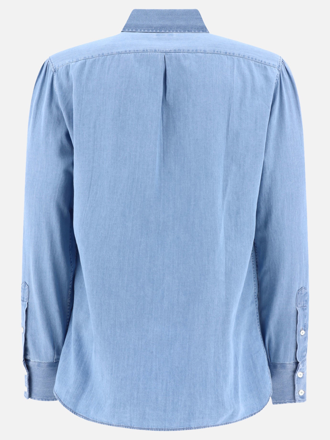Casual shirts 100% cotton  Light blue - Brunello Cucinelli Men | PDP | VIETTI Online Store | thumbnail_2
