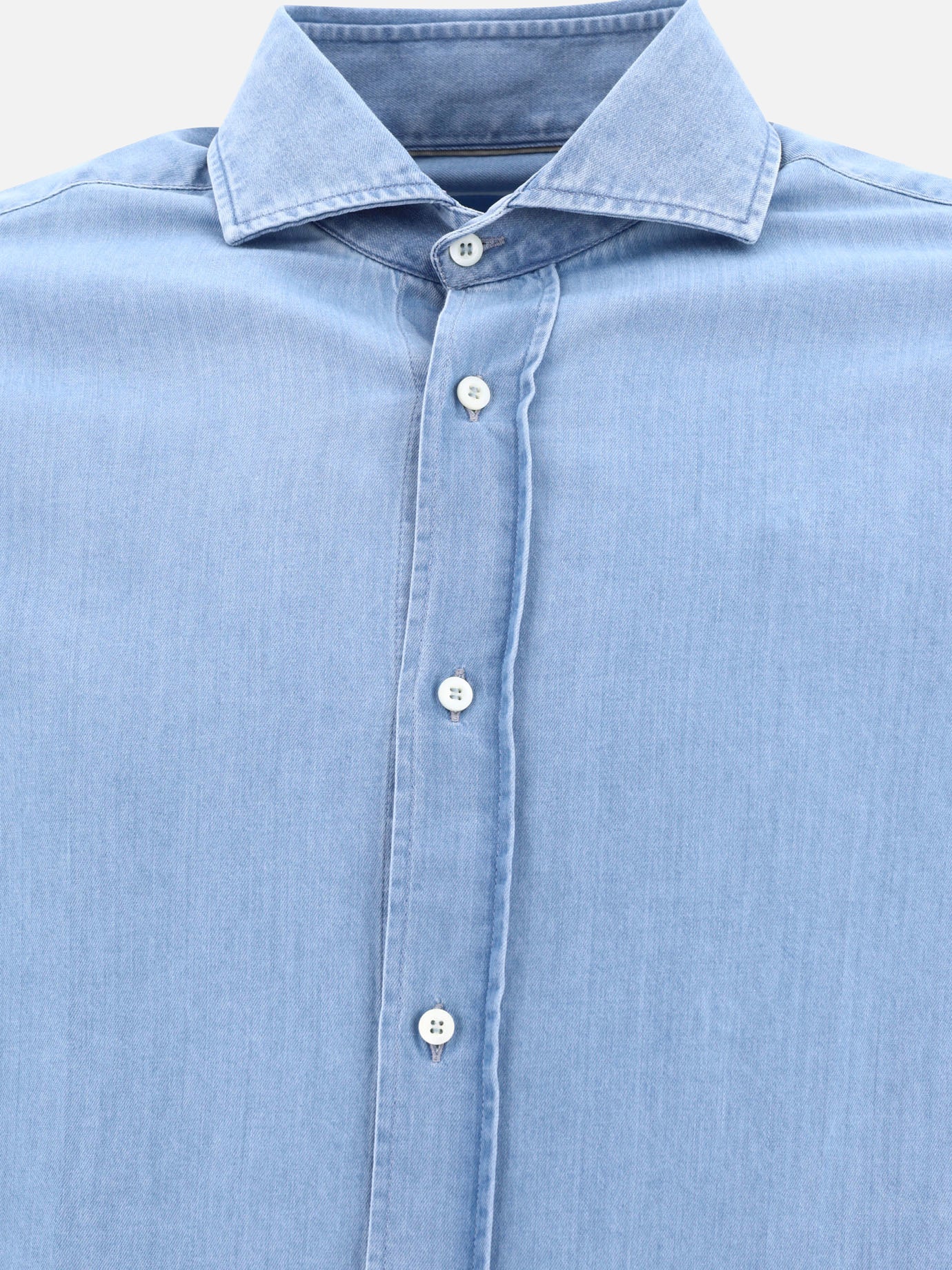Casual shirts 100% cotton  Light blue - Brunello Cucinelli Men | PDP | VIETTI Online Store | thumbnail_3
