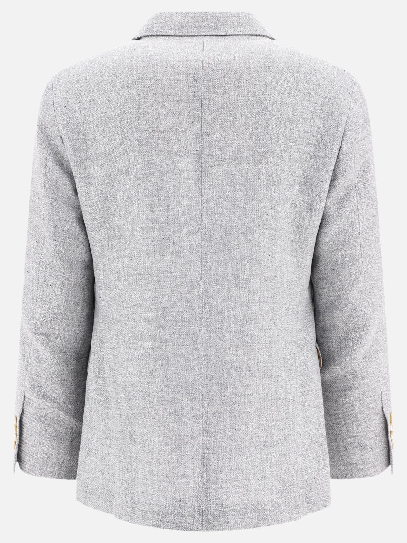 Blazer 70% linen 24% wool 2% silk  Grigio - Brunello Cucinelli Uomo | PDP | VIETTI Online Store | Zoom-Modal_2
